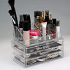 3 Drawer Cosmetic Organiser Makeup Jewellery Acrylic Storage Case Box Clear Tray