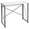 Rectangle Wooden Folding Table Steel Legs Computer Work Office Desk Bedroom