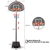 2.1M Freestanding Basketball Hoop Stand Portable Basketball Stand Set Adjustable