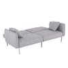 Modern Fabric Sofa Bed 3 Seater Click Clack Living Room Recliner Couch Sofa Grey