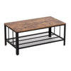 Double-Layer Rectangle Coffee Table Side End Table Modern Living Room Furniture