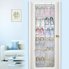 24 Pockets Over Door Hanging Shoe Rack Storage Hanger Holder Organiser Tidy UK