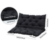 Garden Outdoor 2 Seater Bench Swing Hammock Chair Seat Cushion Pad with Backrest
