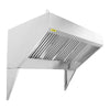 Commercial Exhaust Hood 9FT Food Truck Hood Exhaust 201 Stainless Steel