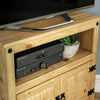 Corona Corner TV Unit Mexican Solid Waxed Pine Entertainment Cabinet Furniture
