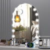 Hollywood Vanity Make Up Mirror with Lights 18-LED Tabletop Wall Metal 80x62cm
