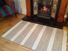 Second Nature Online Reteela Beige White Stripe Rug Small Medium Large Runner