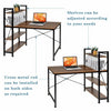 120cm Computer Table Study Desk w/4 Shelves Unit Home Office Workstation Corner