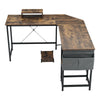 L Shape Corner Computer Desk Laptop PC Study Table HomeOffice Workstation Gaming