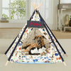 Large Pet Teepee Bed Cat/Kitten/Dog/Puppy Igloo Play Tent Tipi House Cushion Mat