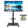 UNHO Floor TV Stand Tilt 15° with Mount and Mobile Wheel Universal for 32-65" TV