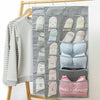 Double Sided Hanging Hook Organiser Storage 30 Pockets Wardrobe Rack Shelf UK
