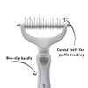 AllPetSolutions Dog Puppy Cat Pet Grooming - Comb, Slicker Brush, Dematting Tool