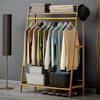 Wooden Clothes Rail Garment Dress Hanging Display Stand Shoe Rack Storage Shelf