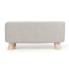Linen Fabric Footstool Foot Rest Stool Pouffe Ottoman Seat Living Room Furniture