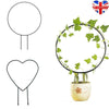 Iron Garden Plant Support Stake Stand Heart-shaped Round Vine Climbing Rack