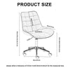 Cushioned Velvet Office Chair Computer Desk Chairs Swivel Lift Armless Chair New