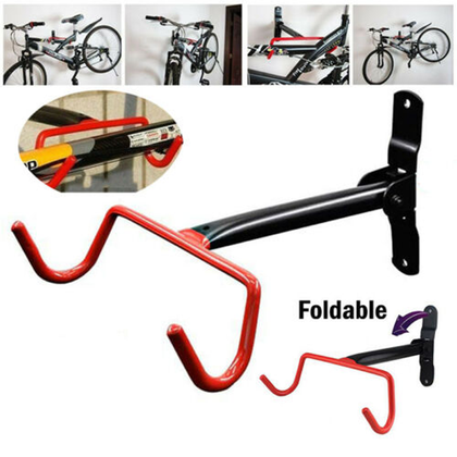 Cycling Bike Storage Garage Wall Mount Rack Hanger Bike Steel Hook Stand Holder
