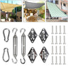 8pcs Stainless Steel Sun Sail Shade Canopy Fixing Fittings Hardware Accessory CP
