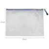 12pcs A4 Paper Zip Document Bag File Folder Archive Zipped Storage Pouch Wallet