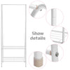 Heavy Duty Metal Clothes Storage Rack Coat Hanging Rail Shoe Stand Garment Shelf