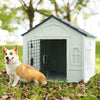 Plastic Dog Cat House Kennel for Pet Puppy Shelter Waterproof Indoor Outdoor UK