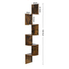 Floating Corner Shelf Wall Mounted Bookshelf Storage Display Unit 5 Tier UK