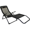 Rocker Lounger Black Sun Chair Recliner Outdoor Garden Furniture Folding Chair
