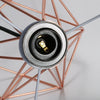 Modern Iron Table Lamp Bedside Light Geometric Desk Lamp Decor with Shade UK