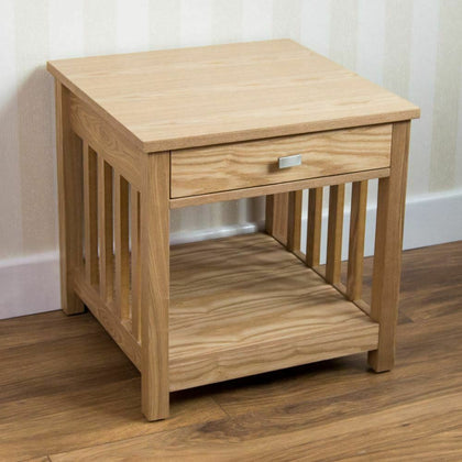 Ashton Lamp Table 1 Drawer End Hallway Cabinet Side Desk Bedroom Furniture