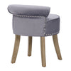 Bedroom Dressing Table Stool Velvet Upholstered Low Back Dining Chair Guest Seat