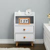 Bedside Cabinet Lamp Table Wooden Bedroom Nightstand With Storage Drawer Shelf