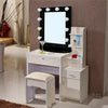 Vanity Makeup Mirror LED Lights Wall /Desk Freestanding with 10 Bulbs QUALITY CE