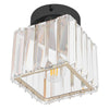 NEW Design Genuine Crystal Hallway Flush Ceiling Light Chandelier Free E14 Bulb