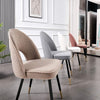 1/2/4/6 Velvet Dining Chairs Set Padded Seat Metal Leg Kitchen Home Office Chair