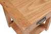 Small Oak Side Table | Narrow Wooden End/Lamp/ Bedside Cabinet | Nightstand