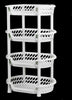 Strong 4 Tier Vegetable Rack Fruit Storage Kitchen Utility Stacking Basket