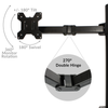 Fully Adjustable Double Monitor Bracket Dual Arm Desk Stand M&W