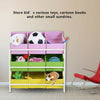 Solid Wood Toy Rack Kids' Toy Storage Organizer Children Finishing Storage Rack