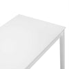 Modern Solid Wooden White Dining Table and 4 Chairs Set Home Kitchen Furniture