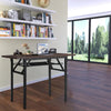 Foldable Computer Desk Wooden Desktop Table Office PC Laptop Study Workstation