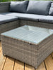 Victoria Rattan Garden Furniture Corner Sofa Lounge Set In/Outdoor Extra Wide