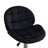 Set of 2 Velvet Bar Stools Swivel Chairs Height-adjustable Chrome Leg Kitchen