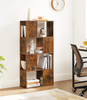 Rustic Cube Bookcase Vintage Industrial Style Display Cabinet Storage Shelf Unit
