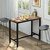 Bar Table Industrial Table Dining Table With Metal Frame for Kitchen 120*60*90cm