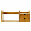 Desktop Bookshelf Extendable Display Shelf Rack Bookcase Office Desk Organizer