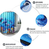 180X180cm Dolphin Shower Curtain+ Bath Set Waterproof Toilet Lid Cover Floor Mat