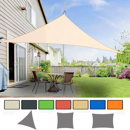 Sun Shade Sail Garden Patio Awning Canopy Sunscreen 98% UV Block NEW