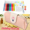 42/100x Crochet Hook Kit Yarn Knitting Needle Sewing Tool Ergonomic Grip Bag Set