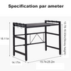 2/3Tier Kitchen Adjustable Microwave Oven Rack Stand Storage Holder Corner Shelf